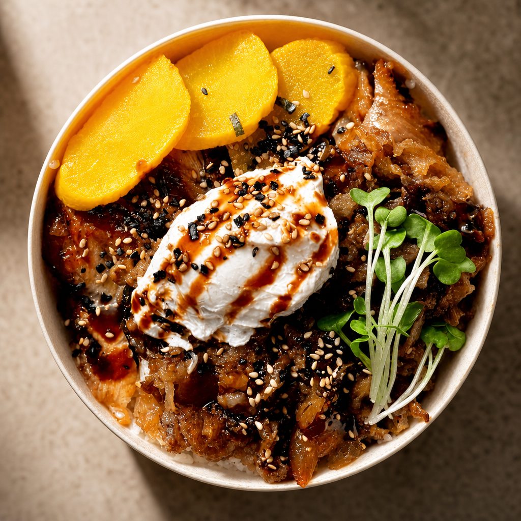 BBQ Unagi Yakiniku Don.
