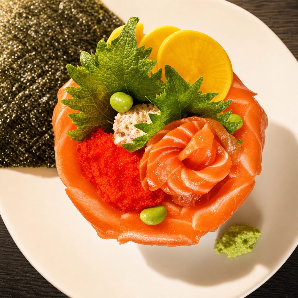 Konbu-Jime Salmon Don (GF).
